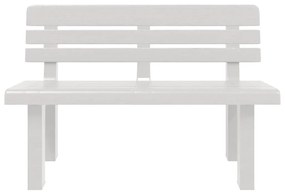 Banco de jardim 110x52x71 cm polipropileno branco