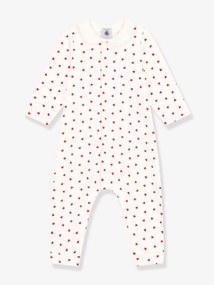 Agora -20%: Macacão com corações pequenos, para bebé, da Petit Bateau branco estampado