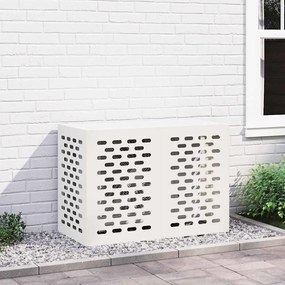 vidaXL Capa de Ar Condicionado Branco 100 x 50 x 70 cm Aço