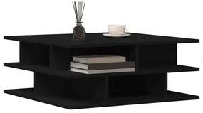 Mesa de centro 70x70x29 cm madeira processada preto
