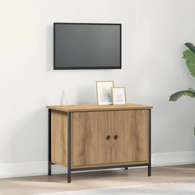 vidaXL Móvel pra TV carvalho artisiano 60 x 35 x 45 cm
