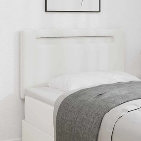 Cabeceira vidaXL Design Simples Branco Puro 90 cm Couro Sintético