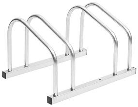 vidaXL Suporte para 2 bicicletas aço galvanizado