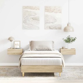 Estrutura cama s/ colchão 90x190 cm carvalho sonoma