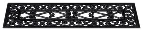 Tapetes de escada 5 pcs 25x75 cm borracha