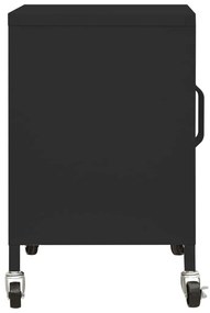 Armário de arrumação aço 60x35x56 cm preto