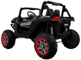 Carro elétrico para Crianças 2 Lugares Buggy SuperStar 2 x 12 V, 4x4 Com MP4, Rodas Espuma EVA, Assento	couro ecológico Preto