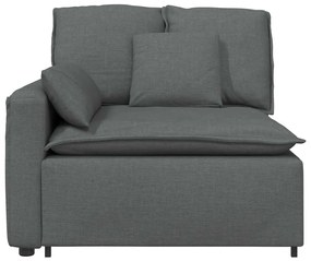 Módulo de sofá modular com braço e almofadões 100 cm