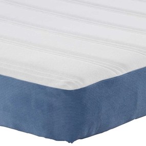 Colchão de Molas Pocket vidaXL Azul Médio 120x200x20 cm Tecido