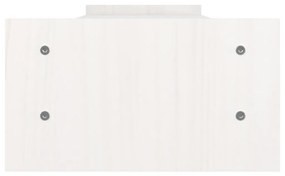 Suporte para monitor 100x27x15 cm pinho maciço branco