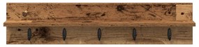 Cabideiro de Parede Madeira antiga 80 x 10.5 x 18 cm