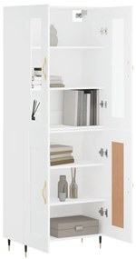 Armário alto 69,5x34x180 cm derivados de madeira branco
