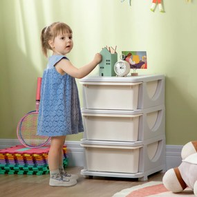 Organizador de Brinquedos para Crianças acima de 3 Anos com 3 Gavetas
