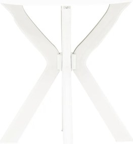 Mesa de bistrô Ø70 cm plástico branco