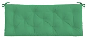 Almofadão p/ banco de jardim 120x50x7 cm tecido oxford verde