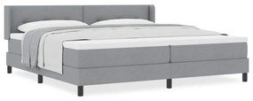 Cama Box com Colchão Cinza Claro, 200x200 cm