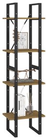 Estante com 4 prateleiras 40x30x140 cm pinho maciço