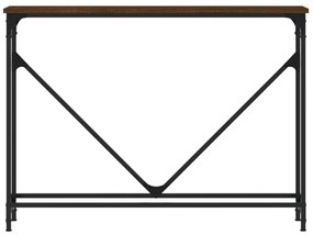 Mesa consola 102x22,5x75 cm derivados madeira carvalho castanho