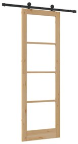 Porta de Correr vidaXL com Conjunto de Ferragens "ORKDAL" 78x232 cm