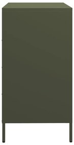 Aparador 68x39x73,5 cm aço laminado a frio verde-azeitona