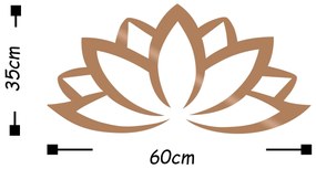 Acessório Decorativo de Parede Metal-410 – Cobre – 60 x 35 cm