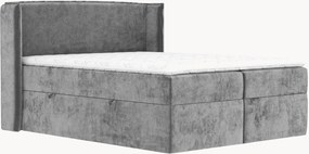 Cama divã em chenille artesanal com arrumação Skyline, H4