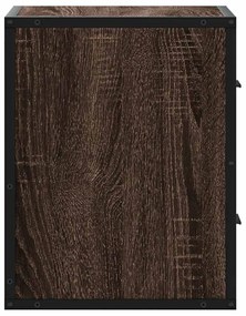 Mesa de cabeceira de parede 40x31x39,5 cm carvalho castanho