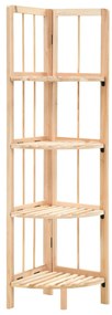 vidaXL Prateleira de canto madeira de cedro 27x27x110 cm