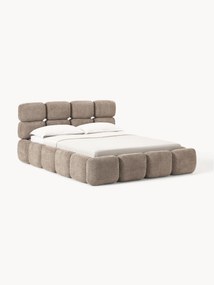 Teddy Bouclé Upholstered Bed Tayla with Storage Space