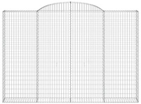 Cesto gabião arqueado 300x30x200/220 cm ferro galvanizado