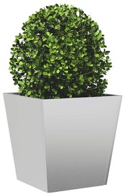 Vaso/floreira de jardim 40x40x40 cm aço galvanizado