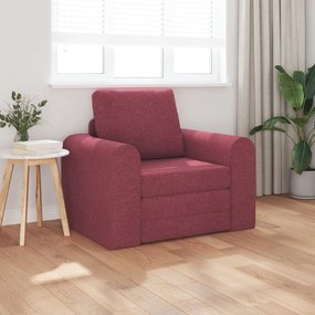 Sofá Cama 2 em 1 Bordô 98x71x83 cm Tecido
