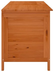 Caixa arrumação para jardim 150x50x56,5cm abeto maciço castanho