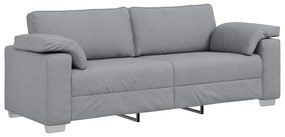 vidaXL Sofá Cinzento-claro 219 x 77 x 82 cm tecido
