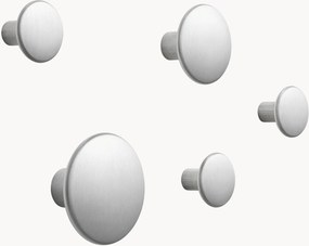 Cabides de parede em alumínio Dots, conjunto de 5