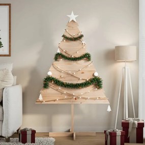Árvore de Natal em madeira decorativa 150 cm madeira maciça