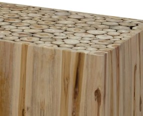 Mesa de centro em madeira de teca genuína 90x50x30 cm