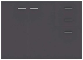 Aparador 105x30x75 cm contraplacado cinzento
