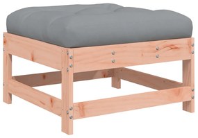 7 pcs conjunto lounge de jardim com almofadões douglas maciça