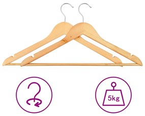 20 pcs conjunto de cabides antiderrapantes madeira
