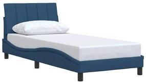 Estrutura de cama sem colchão 80x200 cm azul