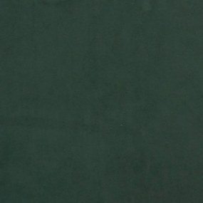 Cama boxspring com colchão 120x190 cm veludo verde-escuro