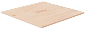 vidaXL Tampo de mesa quadrado 70x70x1,5 cm carvalho maciço não tratado