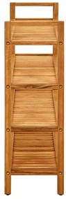 Sapateira c/ 4 prateleiras 100x27x80 cm madeira carvalho maciça