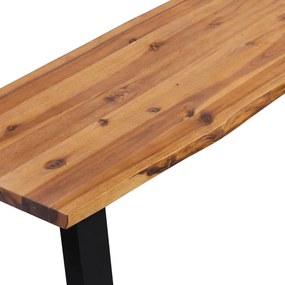 Banco madeira de acácia maciça 145 cm