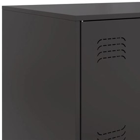 Aparador 67x39x107 cm aço preto