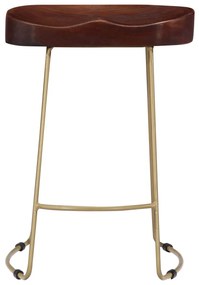 Bancos de bar Gavin 2 pcs madeira mangueira maciça