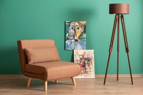 Sofá-Cama 1 Lugar Folde – Castanho – 180 x 80 cm