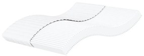 vidaXL Colchão de espuma 160x200 cm dureza H2 H3 branco