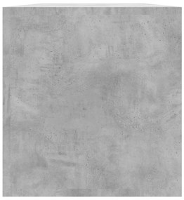 Caixa discos vinil 71x34x36 cm derivados madeira cinza cimento